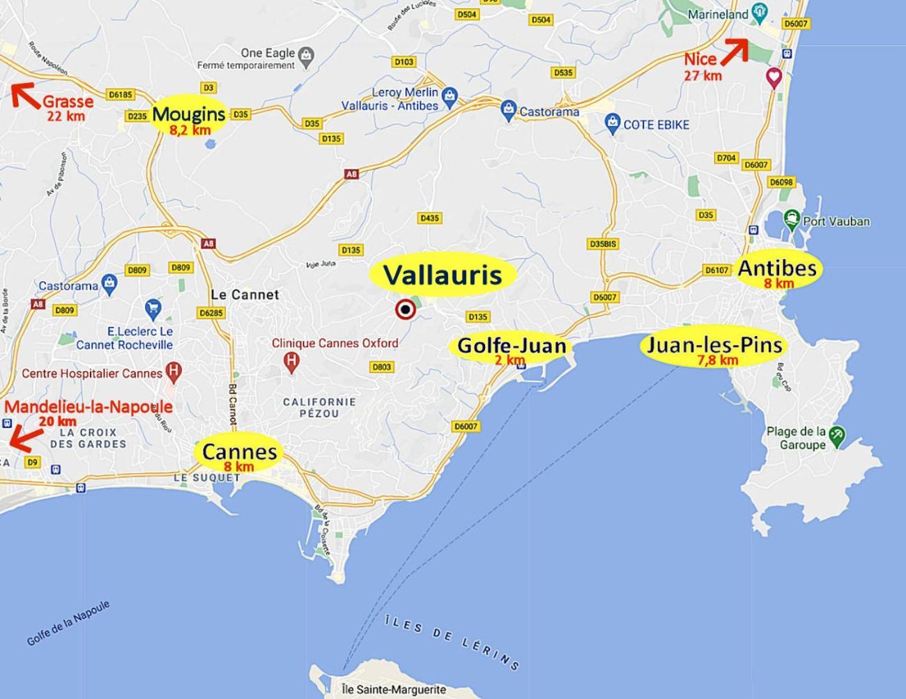 Douillet et calme, Jasmins Studio en Côte d'Azur Vallauris Extérieur photo